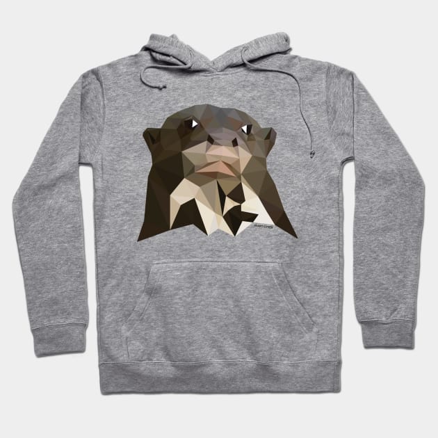 Giant Otter Hoodie by GeometricWildlife